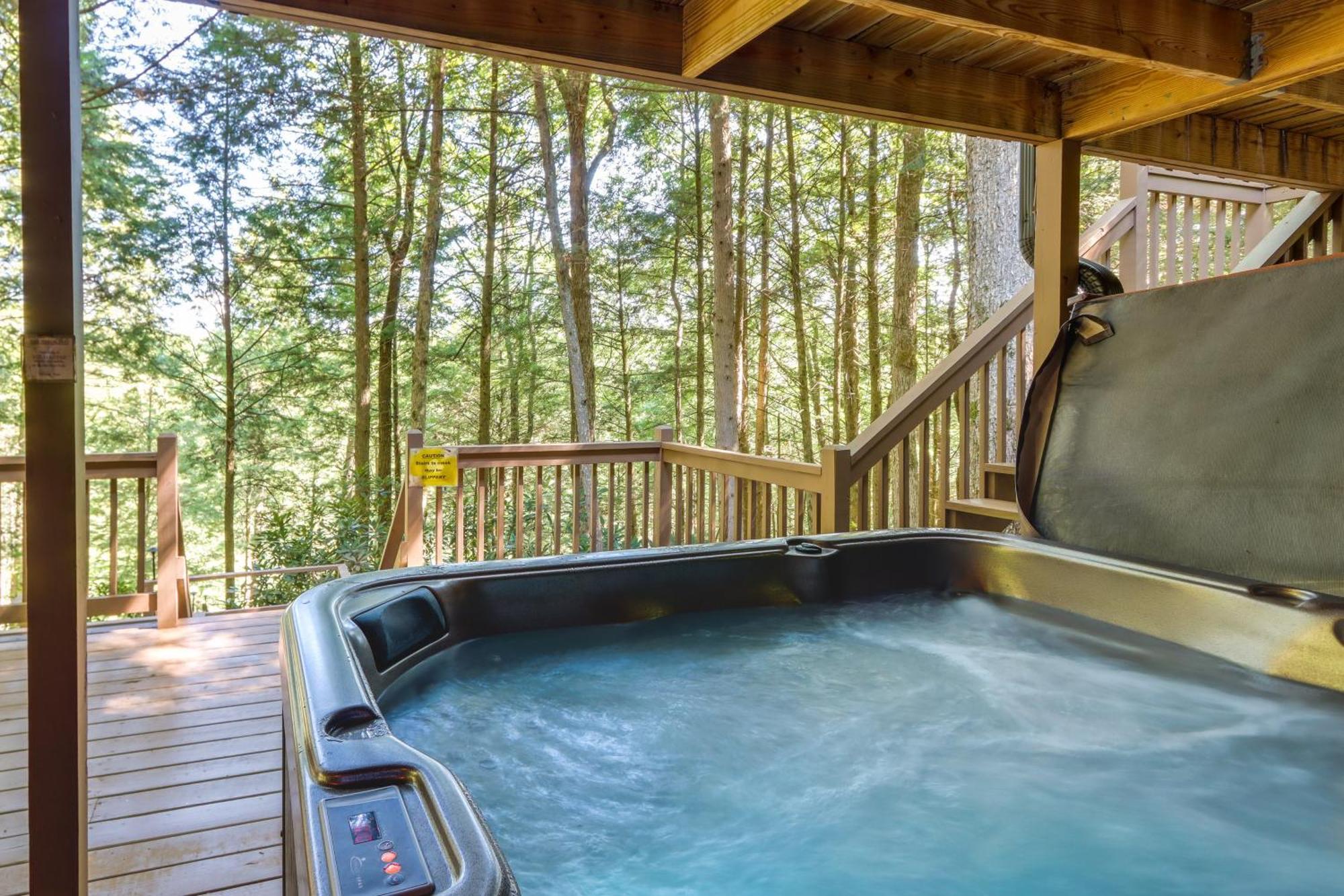 Luxe Fightingtown Creek Cabin 2 King Suites And Spa Epworth Exteriér fotografie