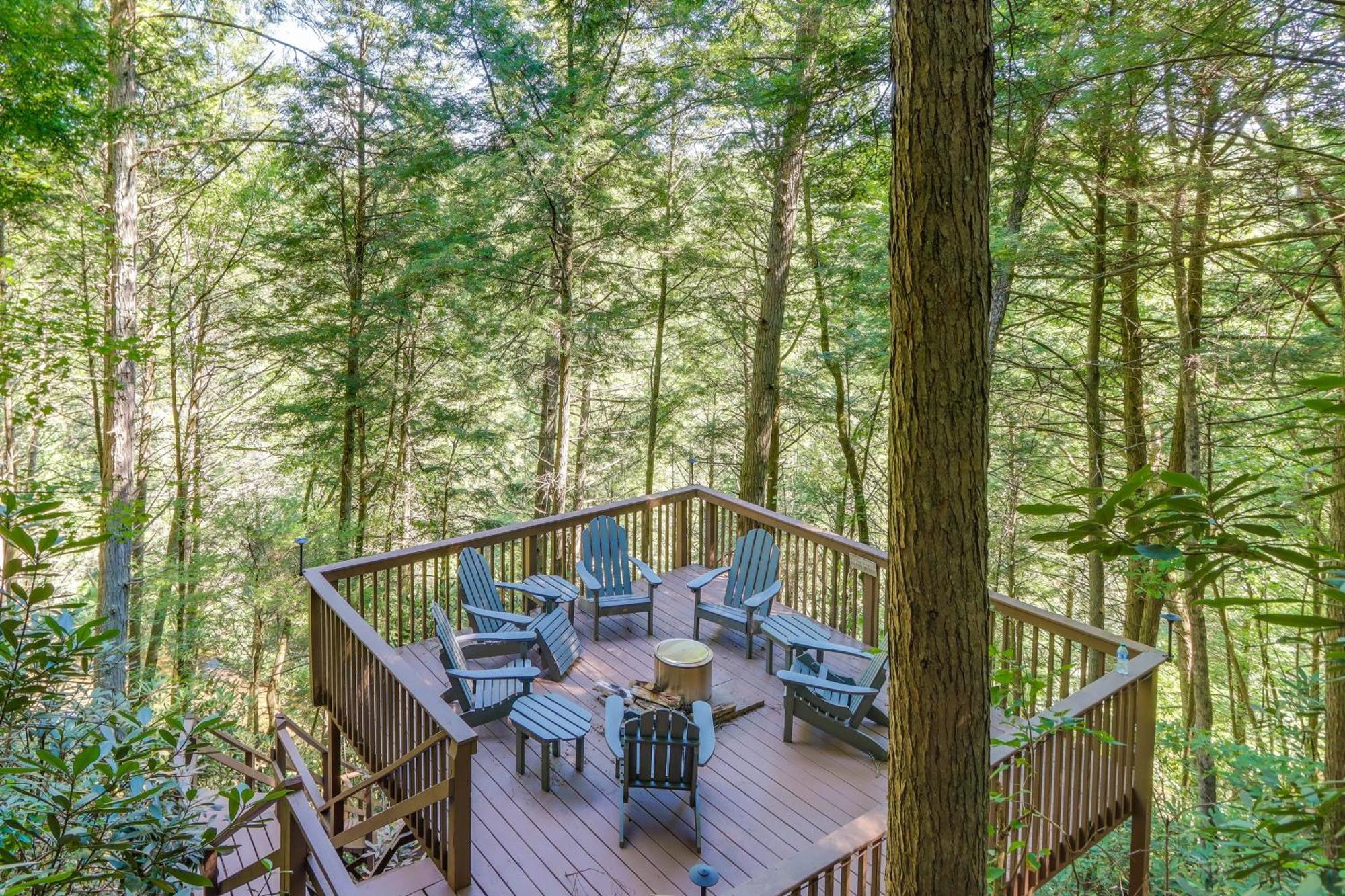 Luxe Fightingtown Creek Cabin 2 King Suites And Spa Epworth Exteriér fotografie